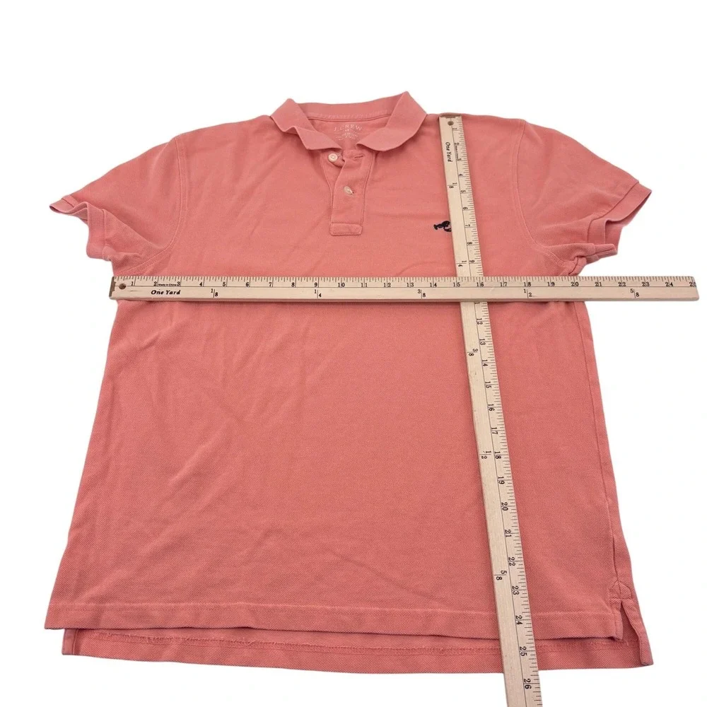 J. Crew Men's Coral Polo‎ Casual Short Sleeve Shirt Medium